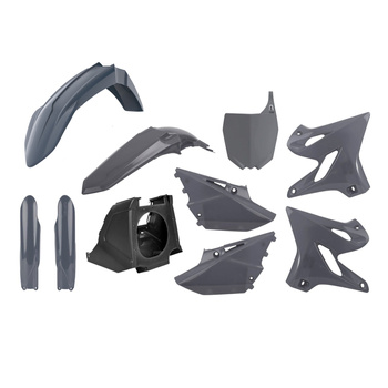POLISPORT KOMPLET PLASTIKÓW YAMAHA YZ 125/250 '02-'21 RESTYLING NA YZ 450F '22' ZESTAW ZAWIERA OSŁONY AMORTYZATORÓW (8351800007) KOLOR SZARY NARDO GREY