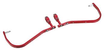 ACCEL OSŁONY RĄK (HANDBARY) Z MOCOWANIEM ALUMINIOWYM ENDURO 22MM KOLOR CZERWONY (BEZ PLASTIKOWEJ OSŁONY SD02)