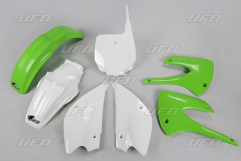 UFO KOMPLET PLASTIKÓW KAWASAKI KX 85 '01-'13 KOLOR OEM '13 (ZIELONY/BIAŁY) (KA218E999)