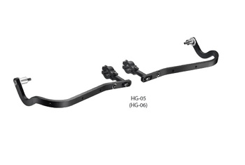 ACCEL OSŁONY RĄK (HANDBARY) Z MOCOWANIEM ALUMINIOWYM ENDURO 28MM KOLOR CZARNY (BEZ PLASTIKOWEJ OSŁONY SD02)