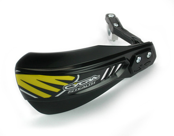 CYCRA PROMOCJA OSŁONY RĄK (LISTKI) Z MOCOWANIEM (22MM/28,6MM) MODEL COMPOSITE PRIMAL STEALTH RACER KOLOR CZARNY
