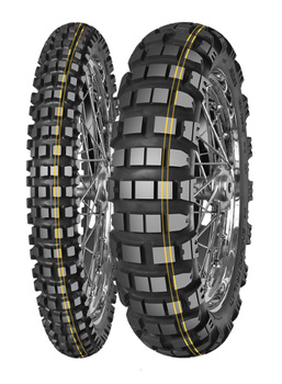 MITAS OPONA 130/80B18 ENDURO TRAIL XT+ DAKAR (PODWÓJNY ŻÓŁTY PASEK) 72R M+S TYŁ TL TT DOT 02/2025 (zamienna:70000490) (460126)