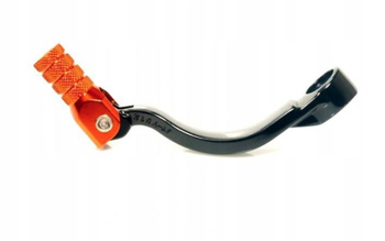 ACCEL DŹWIGNIA ZMIANY BIEGÓW KTM LC4 400-640 '97-'06 ALUMINIOWA KOLOR CZARNY KOŃCÓWKA POMARAŃCZOWA (OEM 58434031144)