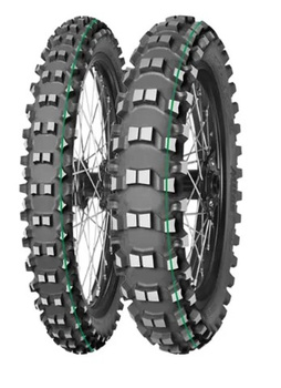 MITAS OPONA 110/100-18 TERRA FORCE-EX SM SUPER LIGHT (TECHNICAL ENDURO) (ZIELONY PASEK) 64R TYŁ TT DOT 15/2025 (zamiennik : 70000217)