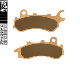 GALFER KLOCKI HAMULCOWE KH716 SPIEK METALICZNY (ZŁOTE) STREET HONDA CB 125 F '17-