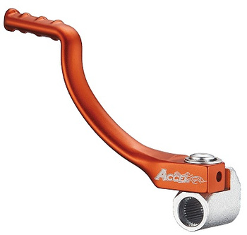 ACCEL DŹWIGNIA STARTERA (KOPKA) ALUMINIOWA KTM SX 50 '09-'24, HUSQVARNA TC 50 '17-'24 KOLOR POMARAŃCZOWY