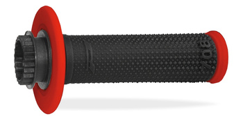 PROGRIP MANETKI PG708 OFF ROAD Z BLOKADĄ SCS LOCK-ON + 6 ADAPTERÓW ROLGAZU (22+25MM) KOLOR CZARNY CZERWONY DWUSKŁADNIKOWE (708-149)
