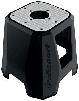 POLISPORT STOJAK POD MOTOCYKL (KRZESŁO) MODEL BASIC MAX OBCIĄŻENIE 250KG KOLOR CZARNY/SZARY