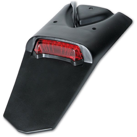 UFO PRZEDŁUŻENIE ( DOKŁADKA ) BŁOTNIKA TYŁ Z LAMPKĄ LED I MIEJSCEM NA TABLICĘ REJESTRACYJNĄ KOLOR CZARNY (HOMOLOGOWANY)