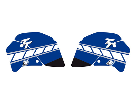 BLACKBIRD KOMPLET NAKLEJEK (OKLEIN) YAMAHA TT 350 '87-'96 DREAM 2 KOLOR NIEBIESKI BIAŁY