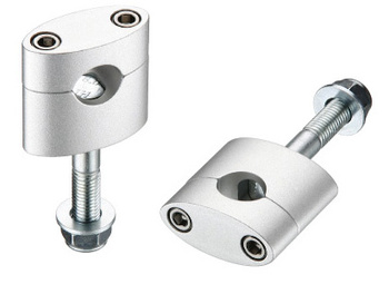 ACCEL MOCOWANIE/PODWYŻKI KIEROWNICY (22,2MM) WYS. 33MM ZE ŚRUBĄ M12 KOLOR CZARNY (BM-08BK22)