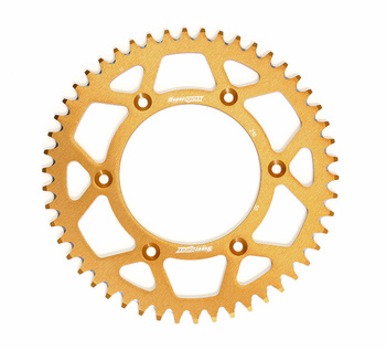 SUPERSPROX ZĘBATKA TYLNA ALUMINIOWA 7075-T6 (ERGAL) 270 52 YAMAHA YZ/YZF '99-'18 (JTR251.52) (JTR245/2.52) KOLOR ZŁOTY