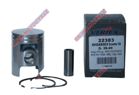 VERTEX TŁOK HONDA KYMCO DIO, BALI, SFX, X8R 39,75 MM (+0,75 MM)