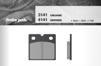 BRENTA KLOCKI HAMULCOWE KH18 SPIEK METALICZNY (ZŁOTE) (BMW K75/100/1100/1200, R45/65/80/100) (FT 4141)