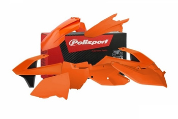 POLISPORT WYPRZEDAŻ KOMPLET PLASTIKÓW KTM SX/SX-F '16-'18 W ZESTAWIE TABLICA PRZEDNIA (8664900001) KOLOR POMARAŃCZOWY