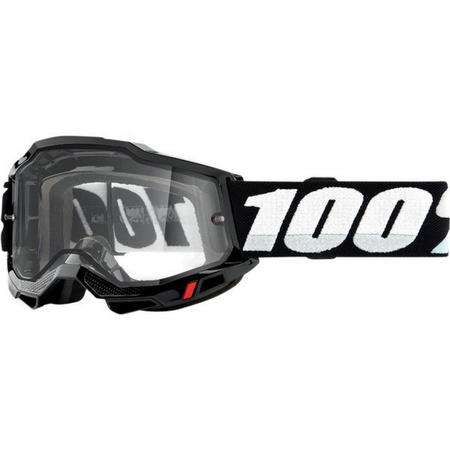 100 PROCENT GOGLE MODEL ACCURI 2 UTV/ATV SAND/OTG BLACK - PHOTOCHROMIC LENS - KOLOR CZARNY/BIAŁY SZYBKA FOTOCHROMATYCZNA