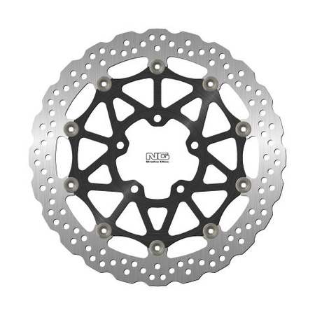 NG TARCZA HAMULCOWA PRZÓD KAWASAKI ZX-100R/RR '17-21 (330X80,5X5MM) (5X10,5MM) WAVE PŁYWAJĄCA (ŚRODEK ALUMINIOWY)