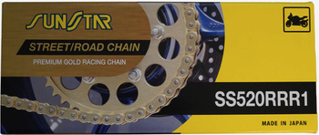 SUNSTAR ŁAŃCUCH NAPĘDOWY 520RRR1-118G (520ZVMXG) DO 1000 CCM (XW RING) KOLOR ZŁOTY (520RRR1118G) - ZASTĘPUJE SS520RTG1-118G - MADE IN JAPAN - OFERTA SPECJALNA