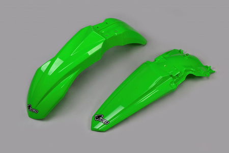 UFO KOMPLET BŁOTNIKÓW KAWASAKI KXF 250 '21-22, KXF 450 '19-22, KOLOR OEM (ZIELONY) (KA04748026, KA04749026)