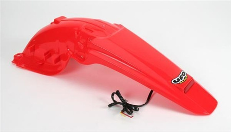 UFO BŁOTNIK TYŁ HONDA CRF 450X '05-'09 Z LAMPKĄ LED KOLOR CZERWONY