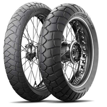 MICHELIN KOMPLET OPON (CAI993727/25) 120/70R19 ANAKEE ADVENTURE 60V TL/TT M/C PRZÓD DOT 2025 + (CAI966727/25) 150/70R18 ANAKEE ADVENTURE 70V TL/TT M/C TYŁ DOT 2025 + KUBEK Z LOGOTYPEM