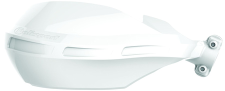 POLISPORT WYPRZEDAŻ OSŁONY RĄK (HANDBARY) MODEL NOMAD Z UNIWERSALNYM ZESTAWEM MONTAŻOWYM 22/28MM KOLOR BIAŁY