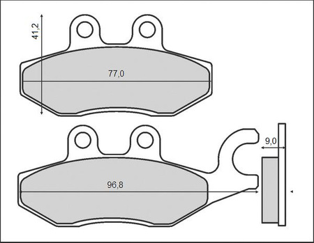 BRENTA KLOCKI HAMULCOWE KH418 (ORGANIC)