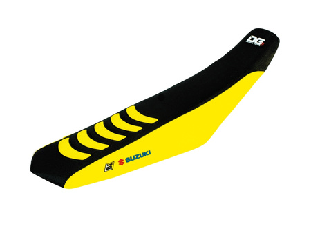 BLACKBIRD POKROWIEC / POSZYCIE NA SIEDZENIE SUZUKI RMZ 250 '19-'23, RMZ450 '18-'23 DOUBLE GRIP 3 KOLOR CZARNY ŻÓŁTY