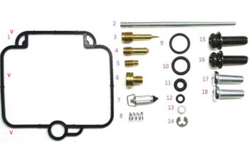 BEARING WORX ZESTAW NAPRAWCZY GAŹNIKA SUZUKI DR 650SE '94-'95 (26-1105)