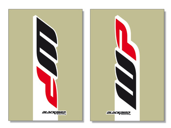 BLACKBIRD KOMPLET NAKLEJEK (OKLEIN) NA TELESKOPY WP 2017 2 SZT.