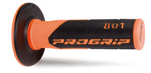 PROGRIP MANETKI PG801 OFF ROAD (22+25MM, DŁ.115MM) KOLOR POMARAŃCZOWY FLUO/CZARNY (DWUSKŁADNIKOWE) (PG801ORF/BK) (801-296)