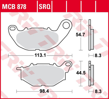 TRW ZF KLOCKI HAMULCOWE KH663 SINTER TRACK YAMAHA YZF 250R '15-, X-MAX 300 '18-, YZF R3 '15-, MT-03 '17-, PRZÓD