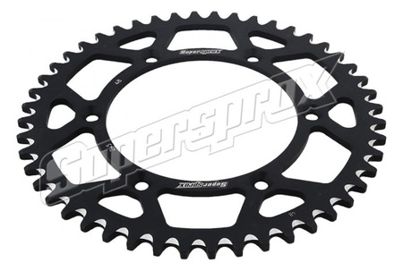 SUPERSPROX PROMOCJA ZĘBATKA TYLNA ALUMINIOWA 7075-T6 (ERGAL) 808 48 SUZUKI RM/RMZ (JTR808.48) KOLOR CZARNY