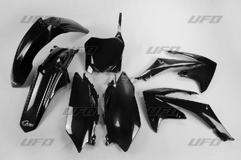 UFO KOMPLET PLASTIKÓW HONDA CRF 450 R '09-'10, CRF 250 '10 KOLOR CZARNY (HO113E001)