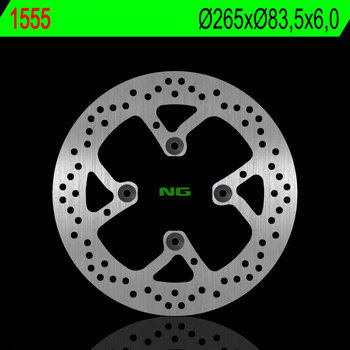 NG TARCZA HAMULCOWA TYŁ DUCATI DIAVEL 1200 11-22 MULTISTRADA 1200/1262 15-22 , XDIAVEL 1262 '15-'22 (265X83,50X6,0MM) (4X10MM)