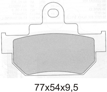 GALFER KLOCKI HAMULCOWE KH106/2 SPIEK METALICZNY (ZŁOTE) WYPRZEDAŻ (GRUBOŚĆ 9,5MM)