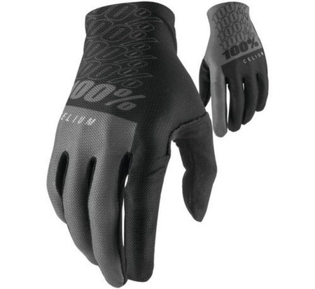 100 PROCENT RĘKAWICE CROSS/ENDURO MODEL CELIUM BLACK/GREY KOLOR CZARNY / SZARY ROZMIAR L