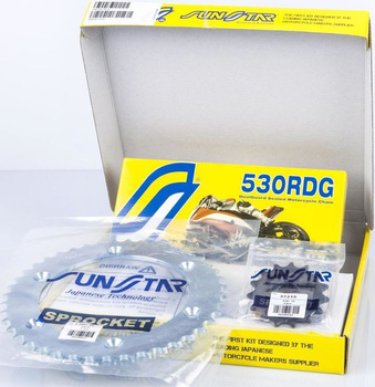 SUNSTAR ZESTAW NAPĘDOWY HONDA CBR 900RR '92-95 STANDARD (16/42/108) (DO 1000CC) (SUN52216/SUN1-5485-42/SS530RDG-108N) - MADE IN JAPAN - OFERTA SPECJALNA