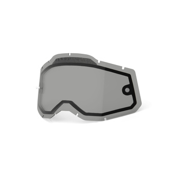 100 PROCENT RC2/AC2/ST2 REPLACEMENT LENS - VENTED DUAL PANE SMOKE, SZYBA/SZYBKA/SZYBKA DO GOGLI RACECRAFT 2/ACCURI 2/STRATA 2 PODWÓJNA WENTYLOWANA KOLOR PRZYCIEMNIANY STARY KOD: 51008-602-01