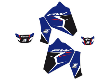 BLACKBIRD KOMPLET NAKLEJEK (OKLEIN) YAMAHA PW 80 '96-'19 DREAM 4 KOLOR NIEBIESKI CZARNY