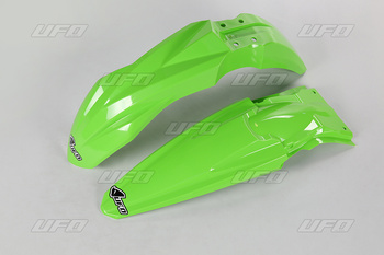 UFO KOMPLET BŁOTNIKÓW KAWASAKI KXF 450 '16-'17, KXF 250 '17 (KA04733026, KA04734026), KOLOR ZIELONY