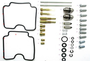 BEARING WORX ZESTAW NAPRAWCZY GAŹNIKA YAMAHA YFM 660R RAPTOR '01-'05 (26-1368)