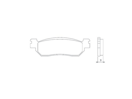 BRENTA KLOCKI HAMULCOWE KH275 SPIEK METALICZNY (ZŁOTE) (FT 4022)