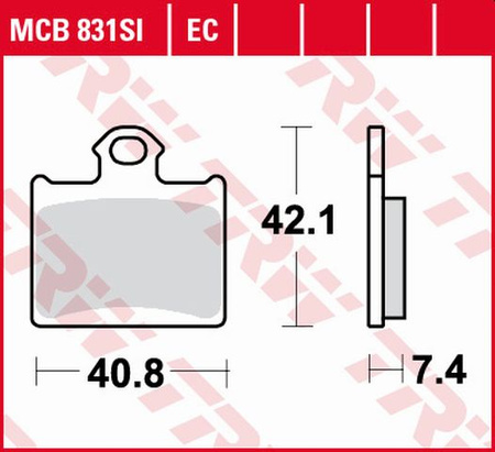 TRW ZF KLOCKI HAMULCOWE KH602 SINTER OFFROAD KTM E-SM FREERIDE ELECTRIC 14-, SX 85 11-, 250 FREERIDE 14-, 350 FREERIDE 12-17, HUSQVARNA CR 65 12-, TC 85 14-, TYŁ