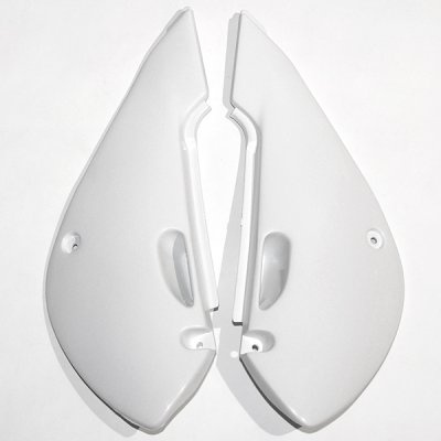 UFO BOCZKI TYLNE SUZUKI RM 65 '03-'09 KOLOR BIAŁY