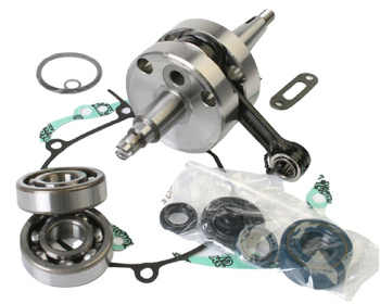 WISECO WAŁ KORBOWY KAWASAKI KX 60 '86-03, SUZUKI RM 60 '03 (Z ŁOŻYSKAMI I USZCZELNIACZAMI NA WAŁ ORAZ KOMPLETEM USZCZELEK NA DÓŁ SILNIKA) (HR 4015)