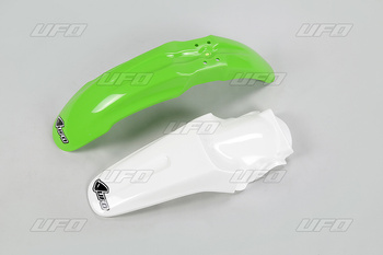 UFO KOMPLET BŁOTNIKÓW KAWASAKI KX 85 '13 (KA02757K026, KA03715K047) KOLOR ZIELONY/BIAŁY