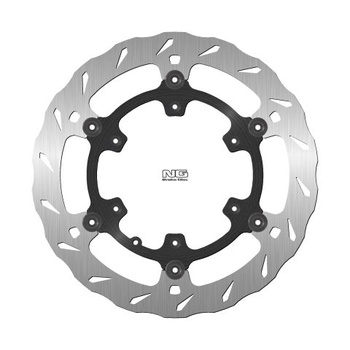 NG TARCZA HAMULCOWA PRZÓD AJP PR7 ADVENTURE 650 '16-'20 ZACISK BREMBO (300X124,3X5MM) PŁYWAJĄCA (6X6,5MM) WAVE