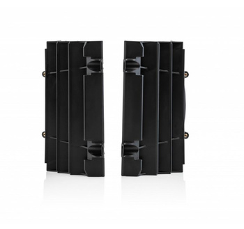 UFO OSŁONY CHŁODNICY (KRATKI) KTM SX / SXF 125 / 250 '19-'22, EXC / EXCF 250 / 350 / 450 '20-'22, HUSQVARNA TC / FC 125 / 250 '19-'22, TE / TX / FE 250 / 350 / 450 '20-'22 KOLOR CZARNY