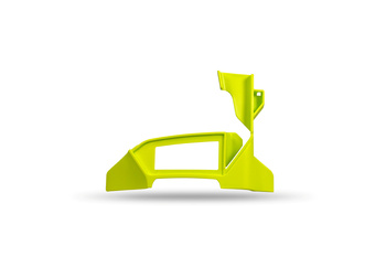 UFO 2024/11 TABLICA NA NUMER STARTOWY HUSQVARNA TC 125 / 250 '23-'25, TC 150 / 300 '25, FC 250 / 350 / 450 '23-'25, FX 350 / 450 '23-'25 KOLOR ŻÓŁTY ( DODATKOWE POSZERZENIE TABLICY )